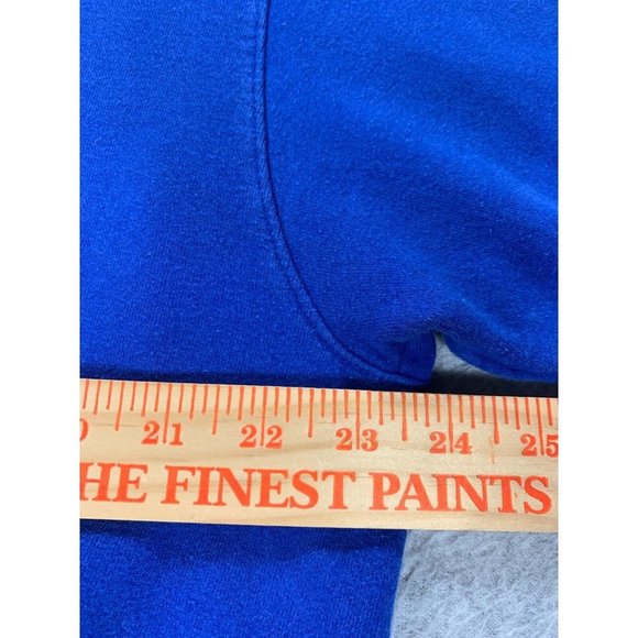 Champion ECO Authentic Cotton Blend Hoodie‎ Sweatshirt (Men's Large) Blue - Picture 8 of 12